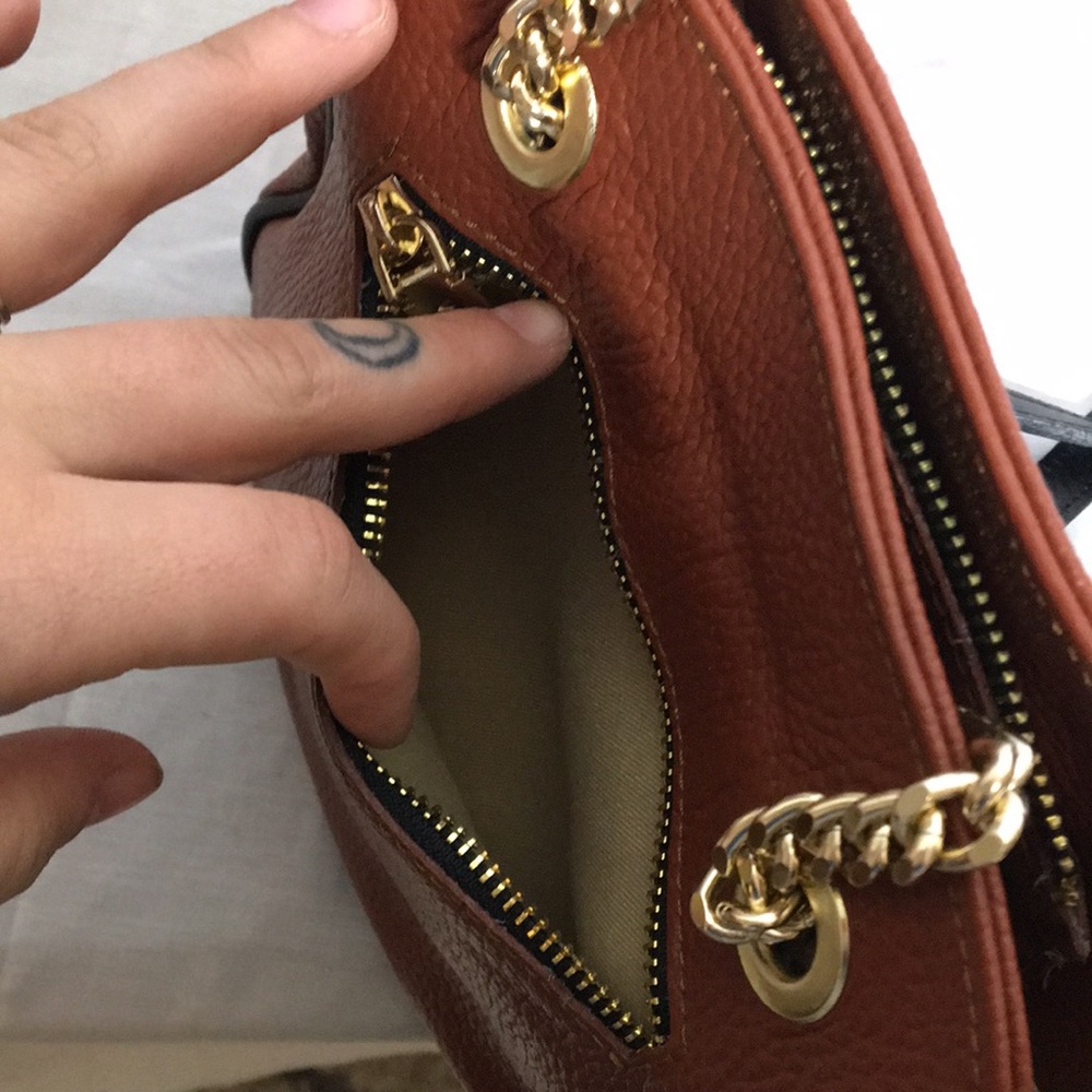 Valentina Leather Crossbody Purse Gem